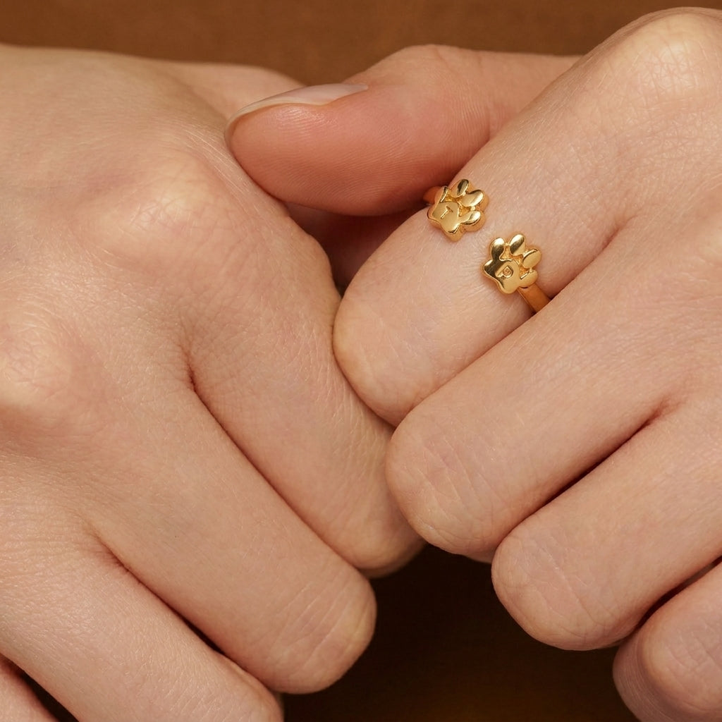 Custom Pet Initial Ring