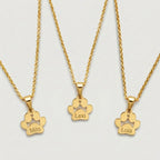 Custom Paw Name Necklace