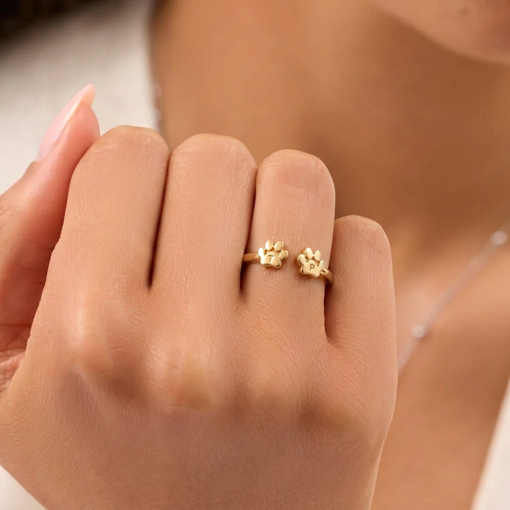 Custom Pet Initial Ring