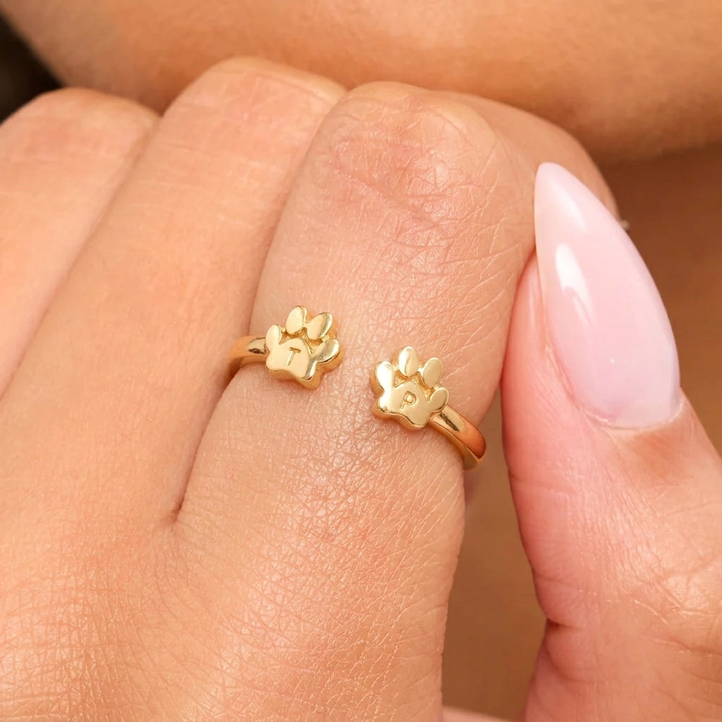 Custom Pet Initial Ring