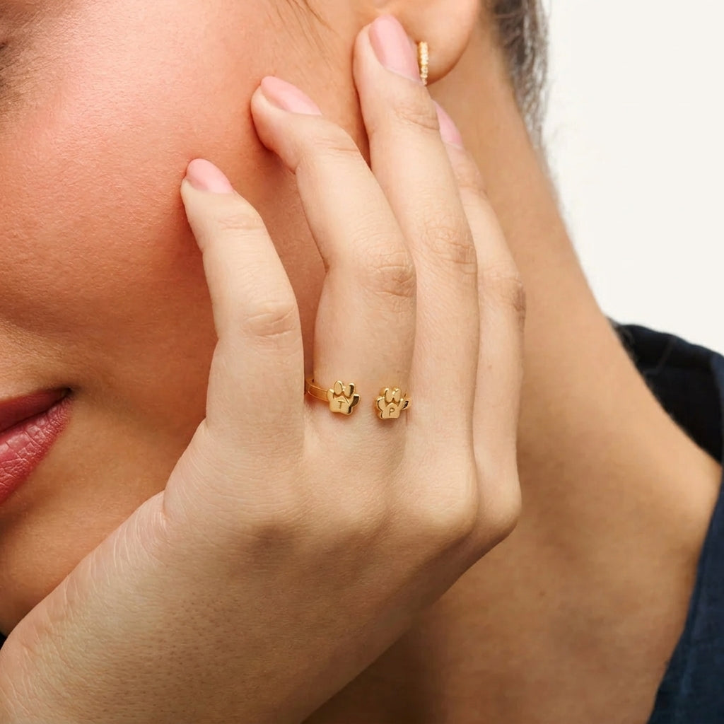 Custom Pet Initial Ring