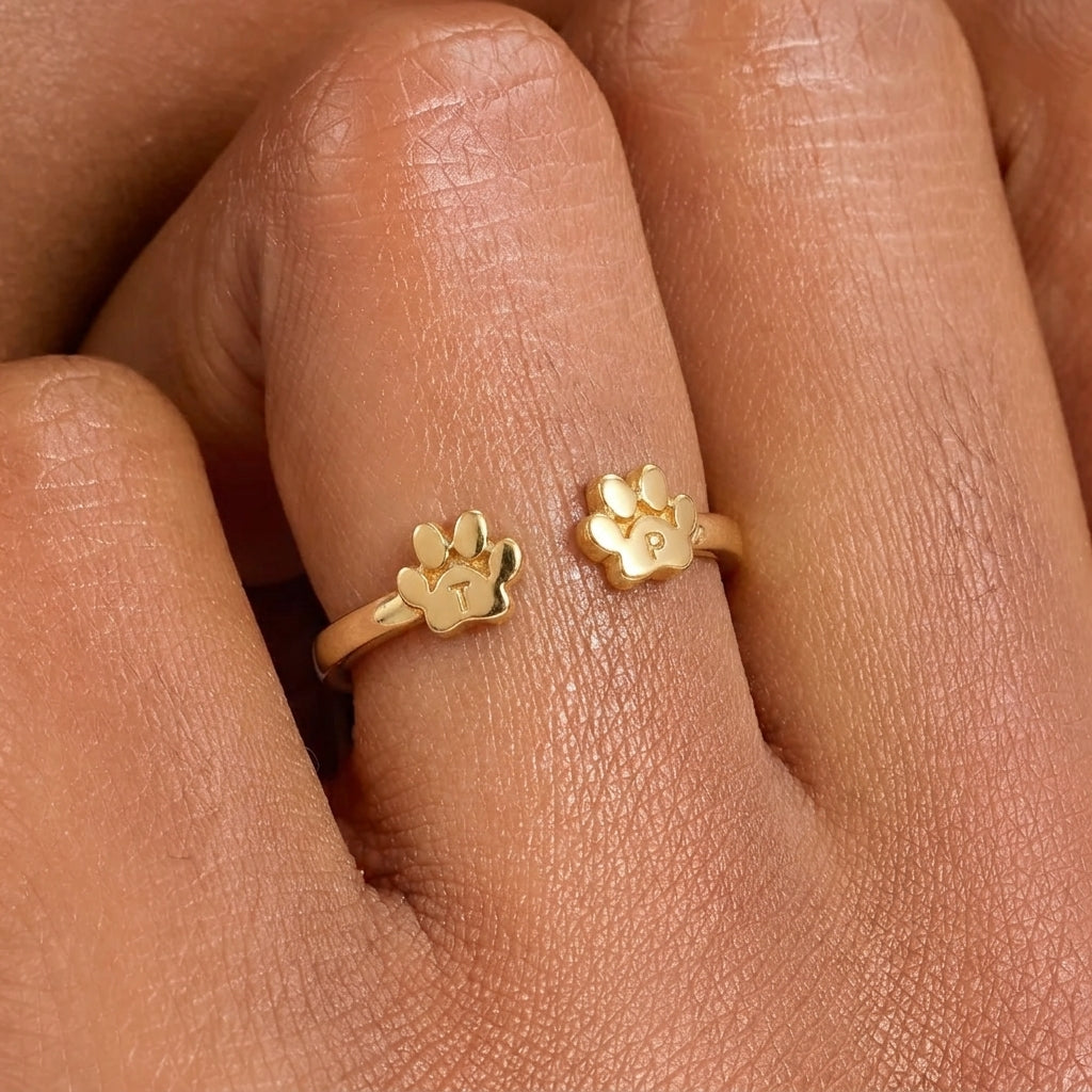 Custom Pet Initial Ring